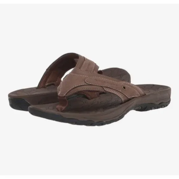 NWT ROCKPORT Mens Brown Lightweight Hayes Toe Slip On Thong Sandals Shoes 9.5 M Rockport | Shoes | Nwt Rockport Mens Brown Lightweight Hayes  main image 4